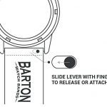 Quick Release Premium Nylon Weave 22mm Black Barton