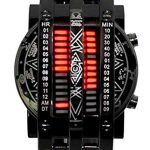 Binary Matrix Blue LED Digital Watch for Men