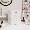 6-Tier Large Jewelry Box with Drawers, Mirror, and Lock - A Jewel Lover's Dream Organizer in Elegant White