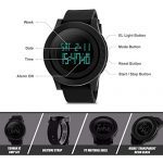 Men's Digital Sports Wrist Watch LED Screen Large Face