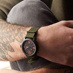 NATO Style Watch Band 20mm Blue Woven
