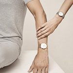 Larsson Jennings Watch with 40mm Satin White dial and Gold Plated