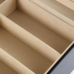 12 Slots Lockable Drawer Collection Holder PU Leather Display Case
