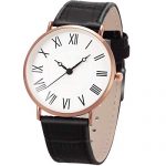 Ultra-Thin Minimalist Black Leather Strap
