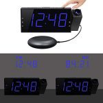 Loud Alarm Clock with Bed Shaker and Projection - The Ultimate Wake-Up Solution
