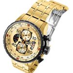 Invicta Men's Aviator 48mm Gold Tone Stainless Steel