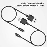 2-Pack Replacement Charger Cable for Letsfit ID205L Smartwatch