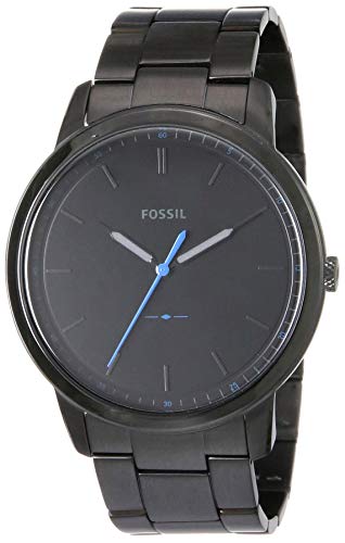 Fossil Steel Dress Minimalist Watch Black 