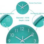 Modern Simple Wall Clock Indoor Non-Ticking Silent Sweep