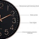 Rose Gold Wall Clock Silent Non Ticking