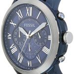 Grant Quartz Leather Chronograph Watch Fossil Men's