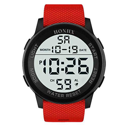 41ZMM1EMbKL Mens Digital Sports Watches LED Screen Large Face Military Watches