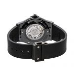 Hublot Classic Fusion Automatic: Pre-Owned Luxury in Black Carbon Fiber Dial and Rubber Strap