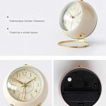 Non-Ticking Tabletop Alarm Clock with Backlight