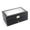 Watch Box Organizer for Jewelry Watch, Rings, Lock