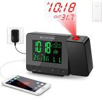 SMARTRO Digital Projection Alarm Clock with Weather Station