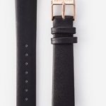 Wristology Black Leather 18mm Watch Band - Quick Release