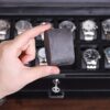 12 Slot Leather Watch Box with Valet Drawer