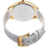 White Italian Patent Leather Dial Strap Watch Bruno