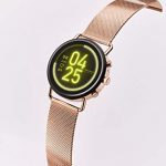 Skagen Stainless Steel and Mesh Touchscreen Smartwatch, Rose Gold
