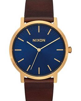 NIXON Porter Leather Water Resistant Men's Analog Classic Watch