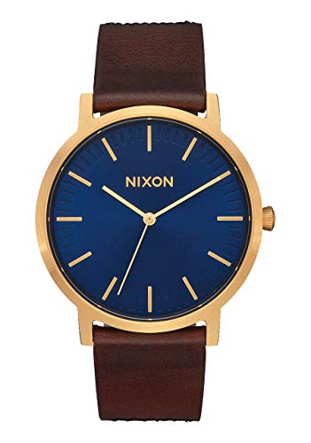 NIXON Porter Leather Water Resistant Men's Analog Classic Watch
