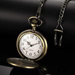 Hicarer Dad Present from Daughter to Father Engraved Pocket Watch