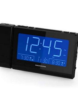 Magnasonic Alarm Clock Radio with Time Projection