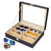 Elegance and Organization: 8-Slot Sunglasses and Eyeglasses Display Organizer