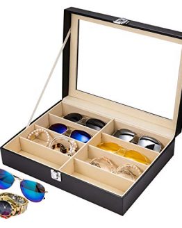Elegance and Organization: 8-Slot Sunglasses and Eyeglasses Display Organizer