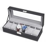 Leather Watch Box Display Case Organizer