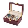Large Watch Display Case Organizer with Real Glass