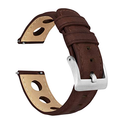 20mm Chocolate - Barton Rally Horween Leather Watch Bands