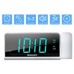 Projection Digital Alarm Clock with USB Phone Charger