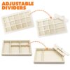 Velvet Jewelry Organizer Tray Stackable, Jewelry Storage