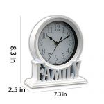White Clumsy pets 6.5 Inches Mantel Clock