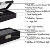 Glenor Co Watch Box for Men - 12 Slot Luxury Carbon Fiber