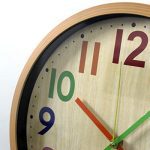 Non-Ticking Colorful Battery Operated Clock