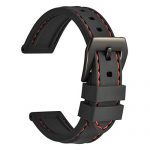 WOCCI 20mm Silicone Watch Band, Sporty Soft