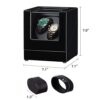 Automatic Double Wooden Watch Winder
