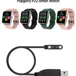 Charging Cable for P22 Smart Watch Black