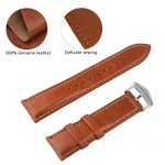Dark Brown 20mm Watch Band Leather Quick Release