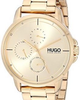 HUGO by Hugo Boss Quartz Watch Stainless Steel Strap, Gold