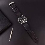 Ritche 22mm Leather Watch Bands, Quick Release Leather