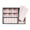 Elegant Black Jewelry Organizer Box - Two-Layered Luxury PU Leather Display Case with Lock for Women