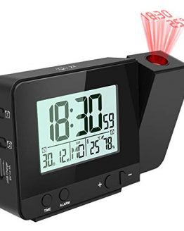 Jhua Digital Projection Alarm Clock Dimmable Alarm Clock