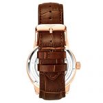 Stührling Original Rose Gold Watch for Men Skeleton Watch