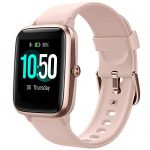 Pink Smart Watch Fitness Tracker Monitor