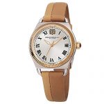 Beige Italian Leather Dial Strap Watch Bruno Magli