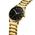Black Gold Link 45 MM Men's Analog Minimalist Watch